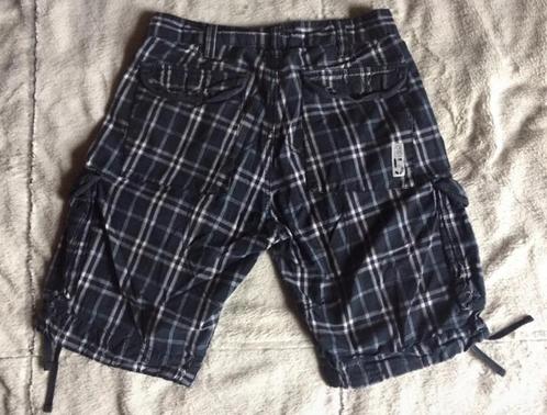 Geruite cargo short van Jack & Jones, Kleding | Heren, Broeken en Pantalons, Gedragen, Maat 48/50 (M), Zwart, Verzenden