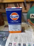 oude Gulf 5 liter 2-takt 2t lege oliekan, Verzamelen, Verzenden, Gebruikt, Overige typen