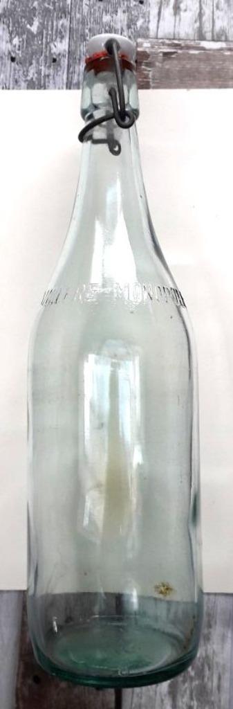 Transparante grote limonadefles "Villers" Monopole beschikbaar voor biedingen