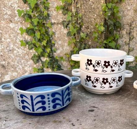 Stapelbare kommetjes Boch Paquerettes Delta Nevada, Antiek en Kunst, Antiek | Servies los, Ophalen of Verzenden