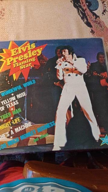 Elvis, Flaming star, Franse persing., Enlèvement ou Envoi, Utilisé, 12 pouces, Rock and Roll