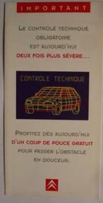 Citroën contrôle technique 1996 Brochure Catalogue Prospekt, Comme neuf, Citroën, Envoi
