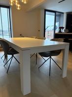 Hedendaagse tafel & stoelen, Huis en Inrichting, Ophalen, Gebruikt, 100 tot 150 cm, 200 cm of meer