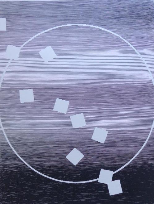 MICHEL SEUPHOR / HEXAGRAMMES YI-KING / ZW-W LITHO / 75x55cm, Antiek en Kunst, Kunst | Litho's en Zeefdrukken, Ophalen of Verzenden