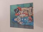 Schilderij met clowns uit 1971, Antiek en Kunst, Ophalen of Verzenden