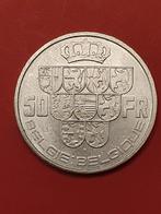 50 frank zilver type schilden leopold 3 pos: b 1940 VL/FR, Postzegels en Munten, Zilver, Ophalen of Verzenden, Losse munt, Zilver