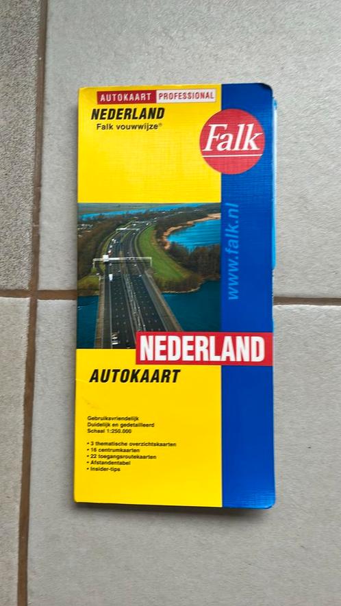 Nederland Autokaart Falk-vouwwijze, Boeken, Atlassen en Landkaarten, Zo goed als nieuw, Nederland, Ophalen of Verzenden