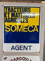 SOMECA emaille reclamebord, Ophalen of Verzenden, Gebruikt, Reclamebord