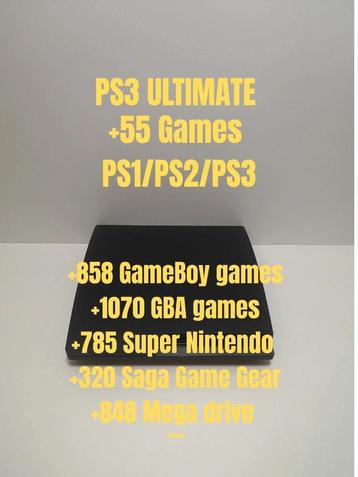 PlayStation 3 Slim Ultimate, Enlèvement ou Envoi, Avec 1 manette, Comme neuf, Avec jeux