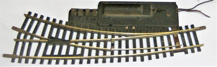 Fleischmann HO gebogen schakelaar rechts of links + electro, Hobby en Vrije tijd, Modeltreinen | H0, Gebruikt, Rails, Fleischmann