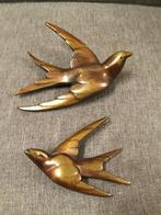 Antieke bronzen  duo Zwaluwen, Antiek en Kunst, Antiek | Brons en Koper, Ophalen of Verzenden, Brons