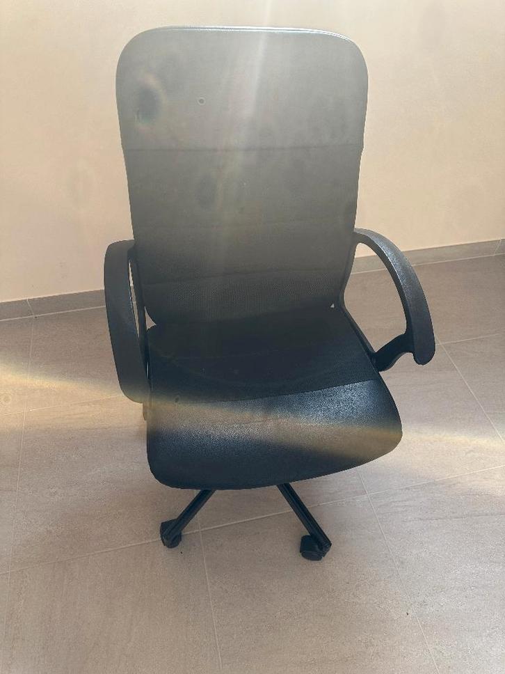 Bureaustoel (zwart), Huis en Inrichting, Bureaustoelen, Gebruikt, Bureaustoel, Zwart, Ophalen