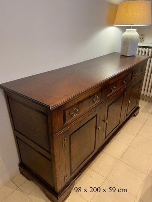Dressoir, Huis en Inrichting, Kasten | Dressoirs, Gebruikt, Met lade(s), Met deur(en), Met plank(en), Eikenhout, Ophalen