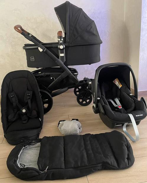 Joolz Geo 2 Brilliant Black kinderwagen 3-in-1 Set, Kinderen en Baby's, Buggy's, Zo goed als nieuw, Regenhoes, Verstelbare rugleuning