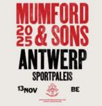 2 tickets Mumford & Sons - Afas Dome (Sportpaleis), Tickets en Kaartjes, Concerten | Pop, Twee personen, November