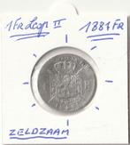 1 FR 1881 LEOPOLD 2-ZELDZAAM, Ophalen of Verzenden, Zilver