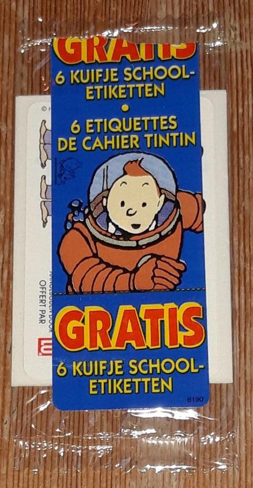 Kuifje sticker Lu 1994 Tintin Hergé autocollant sealed!, Collections, Personnages de BD, Comme neuf, Image, Affiche ou Autocollant