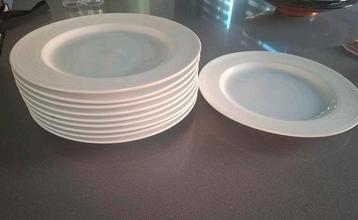 10 grote witte deco-koepelplaten beschikbaar voor biedingen