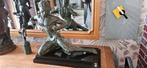 Statue signé  Deroncour, Antiek en Kunst, Ophalen, Brons