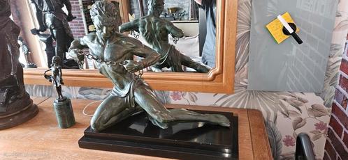 Statue signé  Deroncour, Antiek en Kunst, Antiek | Brons en Koper, Brons, Ophalen