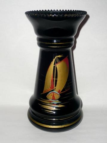 VASE DOYEN, HAVRÉ ART DÉCO, DÉCOR VOILIER, VERS 1935, Enlèvement ou Envoi