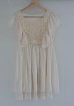 Satijnen communie kleedje / jurk, geborduurd. NIEUW, Enlèvement ou Envoi, Comme neuf, Taille unique