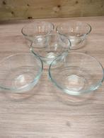 5 kommetjes Arcoroc, Huis en Inrichting, Keuken | Servies, Ophalen of Verzenden, Zo goed als nieuw, Glas, Kom(men)