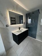 Badkamer meubel met kraan + spiegel met ledverlichting, Minder dan 100 cm, 25 tot 50 cm, Zo goed als nieuw, Ophalen