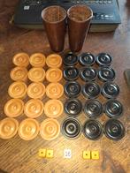 LOT ACCESSOIRES BACKGAMON JAQUET, 1 ou 2 joueurs, Enlèvement ou Envoi, Utilisé, Autre