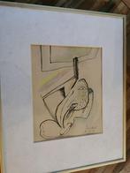 Unieke Tekening Lucebert gesigneerd en gedateerd, Antiek en Kunst, Ophalen