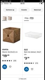 8 Knipsa opbergmanden Ikea past in kallax open kast, Maison & Meubles, Accessoires pour la Maison | Plataux & Paniers, Panier