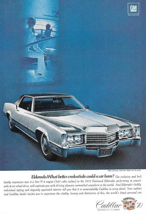CADILLAC 1969 / 70 vintage ads, Boeken, Auto's | Folders en Tijdschriften, Gelezen, Overige merken, Ophalen of Verzenden