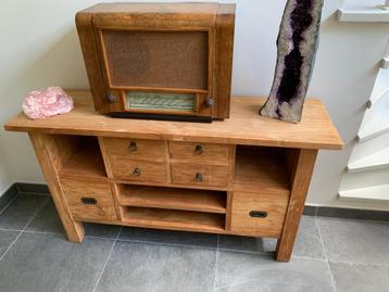 Commode in teak, Teck, 25 à 50 cm, Moins de 100 cm, 100 à 150 cm