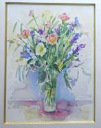 Marijke Remmerie, Aquarel, Bloemen '89, Antiek en Kunst, Kunst | Schilderijen | Klassiek, Ophalen