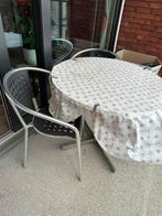 Tafel met 2 stoelen, Enlèvement, Utilisé, Rond, Autres matériaux