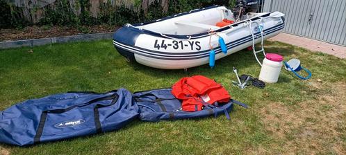 Rubberboot Allpha sens 5personen met 20pk Mercury motor, Watersport en Boten, Rubberboten, Zo goed als nieuw, Aluminium, Ophalen of Verzenden