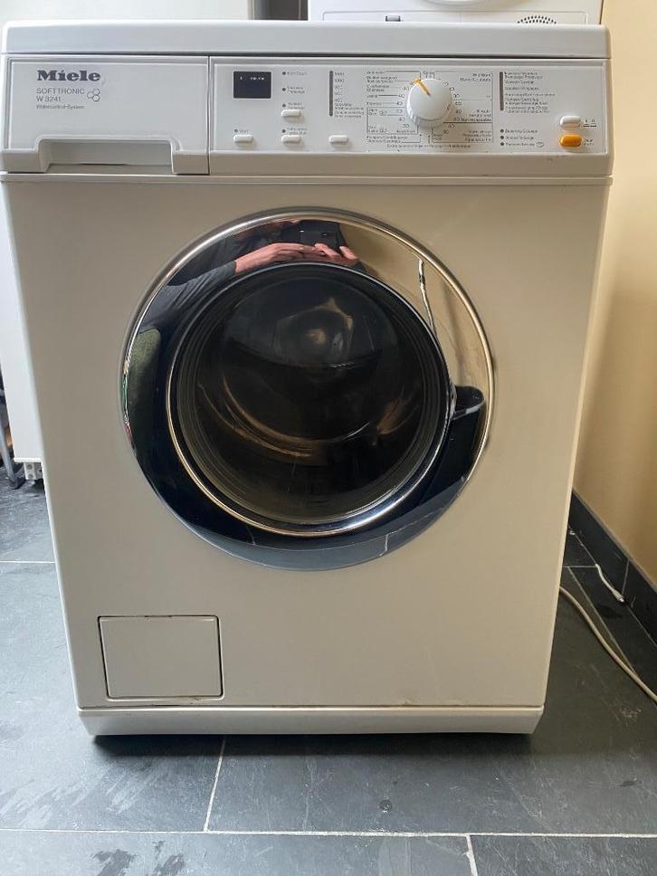 Miele wasmachine & droogkast – samen €350, werkt perfect, Elektronische apparatuur, Wasmachines, Gebruikt, Voorlader, 6 tot 8 kg