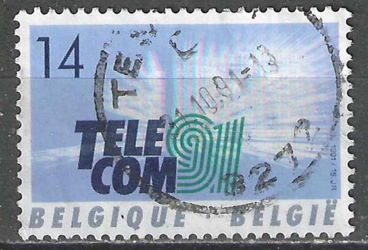 Belgie 1991 - Yvert/OBP 2427 - Telecom 91 in Geneve (ST), Postzegels en Munten, Postzegels | Europa | België, Gestempeld, Verzenden