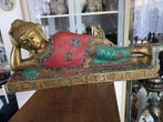Lord Buddha liggend is opgebouwd uit "Bronze"  9,7 kg, Ophalen of Verzenden, Gebruikt