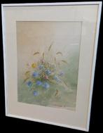 R. Fauvarque "bloemen"., Antiek en Kunst, Ophalen