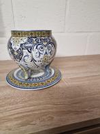 cache pot et dessous de verre Sarreguemines vintage Français, Enlèvement ou Envoi