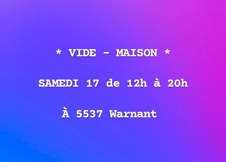 Vide maison à Warnant, Maison & Meubles, Accessoires pour la Maison | Autre, Enlèvement