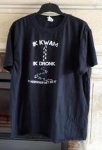 Heren Tshirt KM-met tekst -XL-zwart, Verzenden, Zo goed als nieuw, Maat 56/58 (XL), Zwart