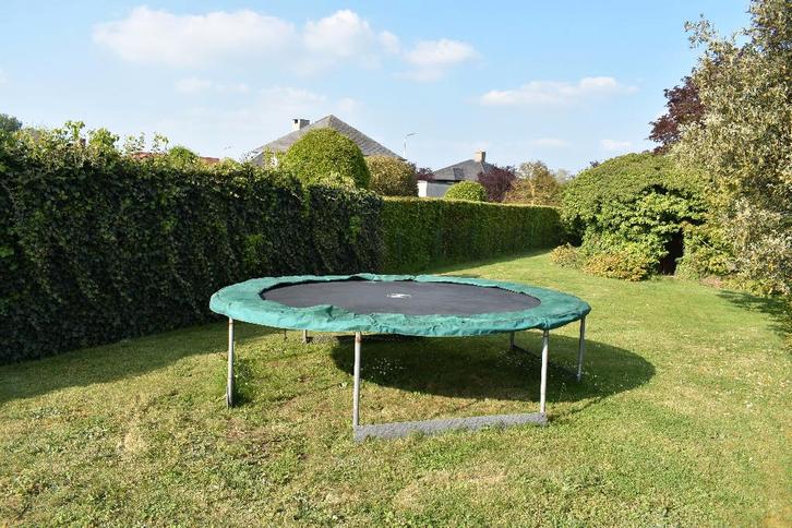 Trampoline met veiligheidsnet en ladder, Kinderen en Baby's, Speelgoed | Buiten | Trampolines, Gebruikt, Ophalen