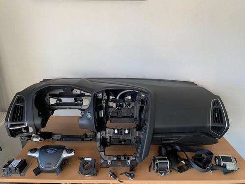 airbag set + dashboard + module ford focus III 2010 tot 2015, Auto-onderdelen, Dashboard en Schakelaars, Ford, Gebruikt, Ophalen of Verzenden