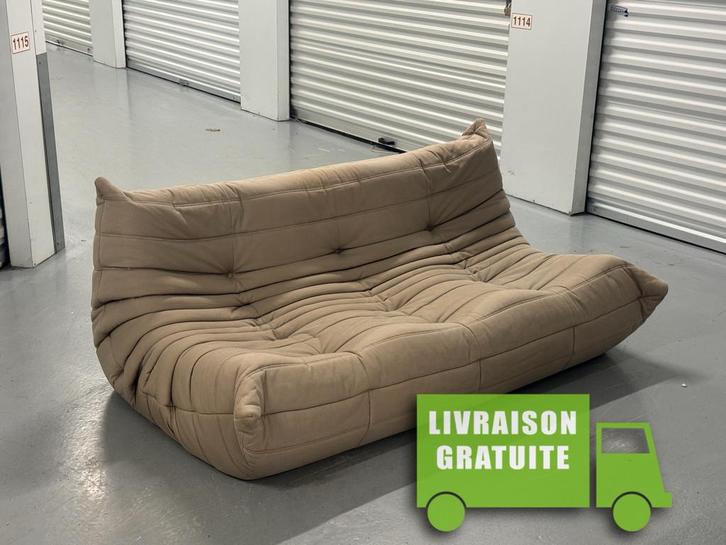 Togo roze en beige lijn - gratis verzending, Huis en Inrichting, Zetels | Zetels en Chaises Longues, Zo goed als nieuw, Verzenden