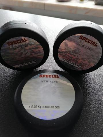 3 STUKS draad special. 0.20mm. 500m. NIEUW  beschikbaar voor biedingen