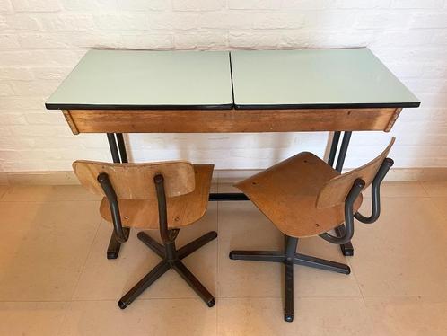 schoolbankje retro, Kinderen en Baby's, Kinderkamer | Overige Meubels, Gebruikt, Overige typen, Ophalen