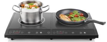 Cuisinière à induction 2 plaques autoportante 2x 2000 W, Classe énergétique A ou plus économe, Enlèvement ou Envoi, Comme neuf