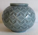 art deco gietijzeren tuinvaasje in geemailleerd  13, Verzenden